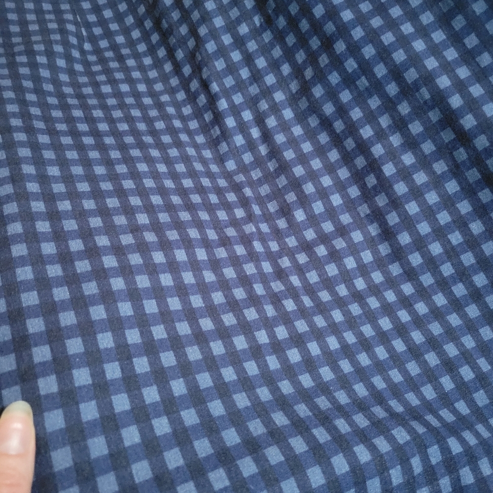 Banana Republic Navy and Light Blue Check Halter Sheath Dress - Picture 3 of 10